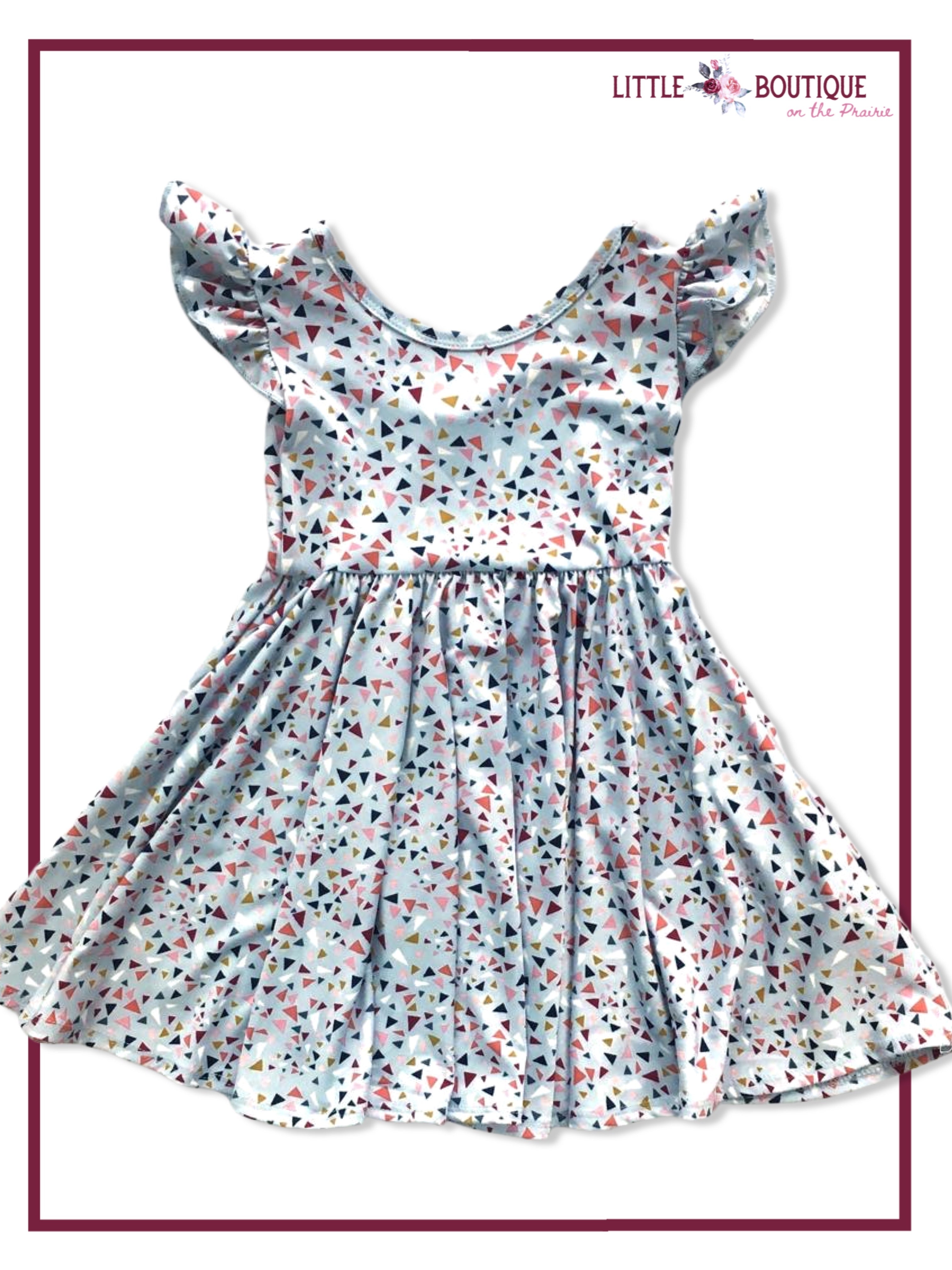 Light Blue Confetti Empire Dress – My Little Boutique on the Prairie